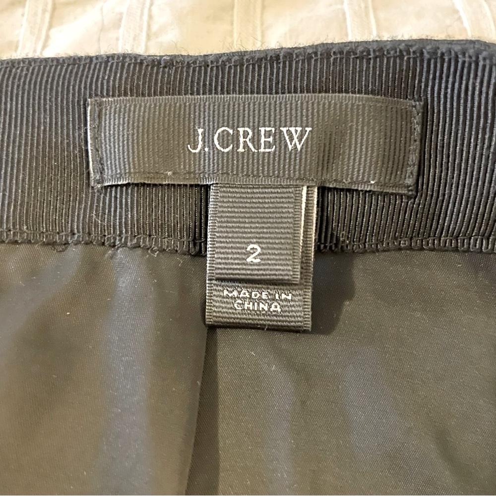 J.Crew Black Brocade Skirt - Picture 3 of 4